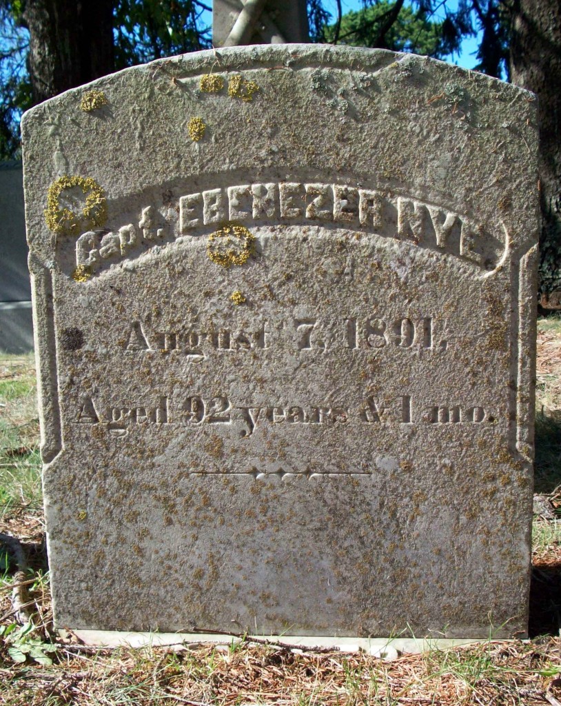 Ebenezer Nye, Jr, Capt 1799 – 1891 – CataumetCemetery.org